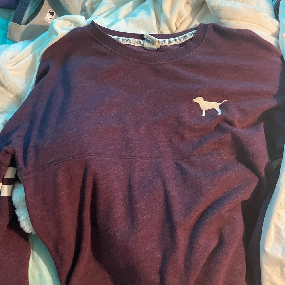 Pink purple long sleeve shirt